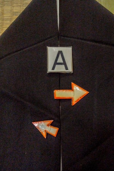 Photo16: O1003G Vintage Japanese kimono Black TOMESODE formal for women / Silk. Chrysanthemum (Grade B) (16)