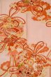 Photo7: O1105A Antique Japanese kimono Light Pink FURISODE long-sleeved for women / Silk. Peony, There is a design on the bottom of the lining. (Grade C) (7)