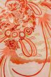Photo10: O1105A Antique Japanese kimono Light Pink FURISODE long-sleeved for women / Silk. Peony, There is a design on the bottom of the lining. (Grade C) (10)