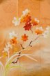 Photo9: O1105B Antique Japanese kimono Pale Orange FURISODE long-sleeved for women / Silk. Peony (Grade C) (9)