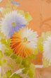 Photo10: O1105B Antique Japanese kimono Pale Orange FURISODE long-sleeved for women / Silk. Peony (Grade C) (10)