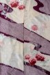 Photo6: O1126A Vintage Japanese kimono White FURISODE long-sleeved for women / Silk. Peony (Grade B) (6)