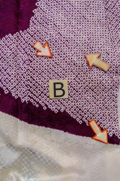 Photo26: O1126A Vintage Japanese kimono White FURISODE long-sleeved for women / Silk. Peony (Grade B) (26)