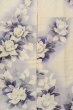 Photo6: O1126B Used Japanese kimono White FURISODE long-sleeved for women / Silk. Rose (Grade B) (6)
