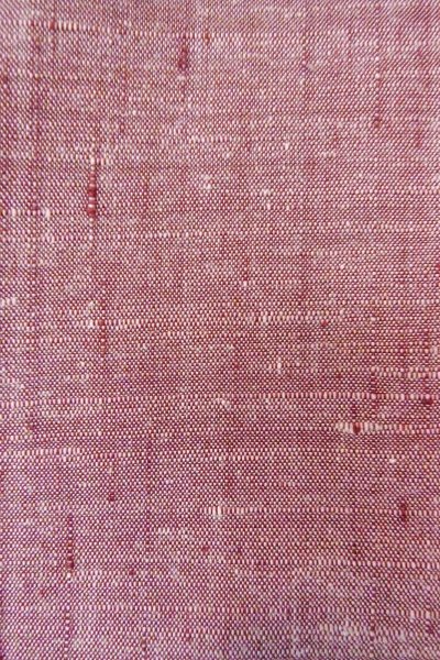 Photo7: O1126C Used Japanese kimono Grayish Red TSUMUGI pongee for women / Silk. (Grade B) (7)