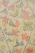 Photo7: Mint O1126D Vintage Japanese kimono Ivory TOKAMACHI-TSUMUGI for women / Silk. Flower (Grade A) (7)