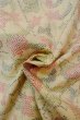 Photo11: Mint O1126D Vintage Japanese kimono Ivory TOKAMACHI-TSUMUGI for women / Silk. Flower (Grade A) (11)