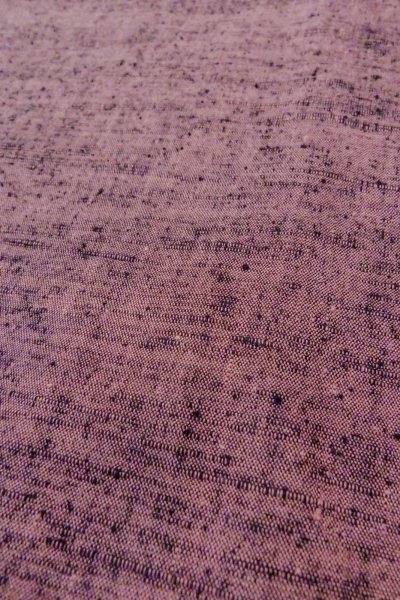 Photo8: O1126G Vintage Japanese kimono Grayish Wisteria TSUMUGI pongee for women / Silk. (Grade B) (8)