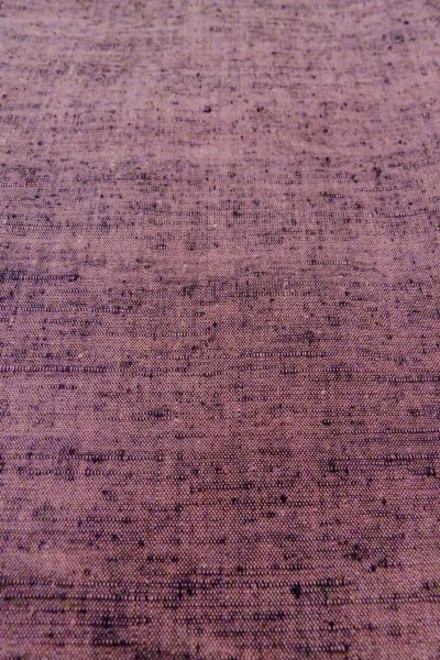 Photo9: O1126G Vintage Japanese kimono Grayish Wisteria TSUMUGI pongee for women / Silk. (Grade B) (9)