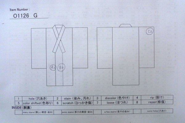 Photo13: O1126G Vintage Japanese kimono Grayish Wisteria TSUMUGI pongee for women / Silk. (Grade B) (13)