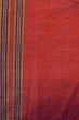 Photo3: Mint O1126H Vintage Japanese kimono Vivid Vermilion TSUMUGI pongee for women / Silk. Stripes (Grade A) (3)