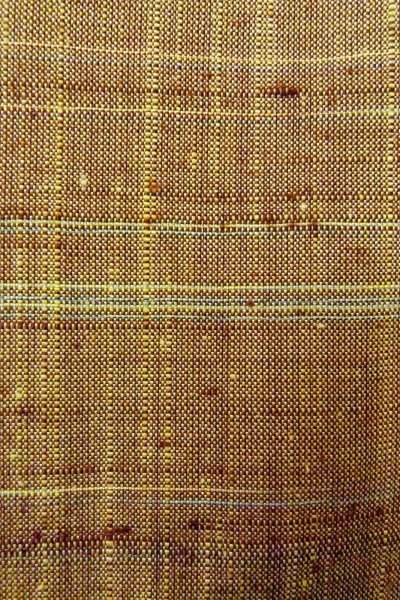 Photo7: Mint O1126I Vintage Japanese kimono Pale Greenish Brown TSUMUGI pongee for women / Silk. Plaid Checks (Grade A) (7)