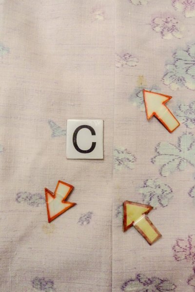 Photo16: O1126J Vintage Japanese kimono Pale Pink TSUMUGI pongee for women / Silk. Flower (Grade C) (16)