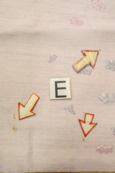 Photo18: O1126J Vintage Japanese kimono Pale Pink TSUMUGI pongee for women / Silk. Flower (Grade C) (18)