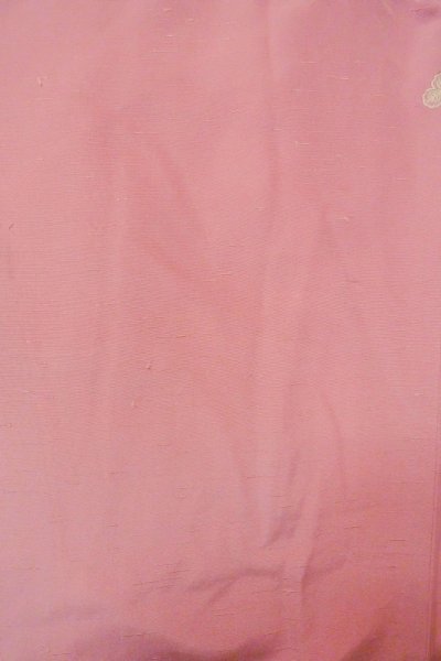 Photo4: O1126L Vintage Japanese kimono Pink IROMUJI plain colored for women / Silk. (Grade B) (4)
