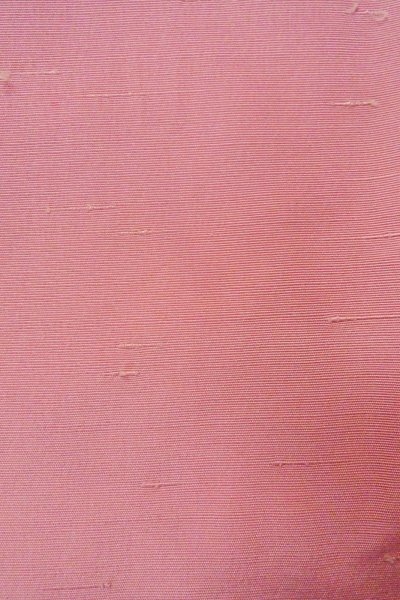 Photo7: O1126L Vintage Japanese kimono Pink IROMUJI plain colored for women / Silk. (Grade B) (7)