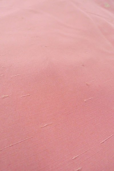 Photo11: O1126L Vintage Japanese kimono Pink IROMUJI plain colored for women / Silk. (Grade B) (11)