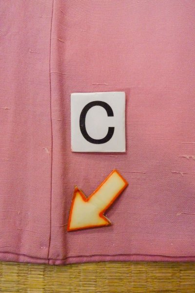 Photo17: O1126L Vintage Japanese kimono Pink IROMUJI plain colored for women / Silk. (Grade B) (17)