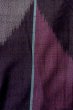 Photo6: O1126O Antique Japanese kimono Dark Multi Color TSUMUGI pongee for women / Silk. Stripes (Grade B) (6)