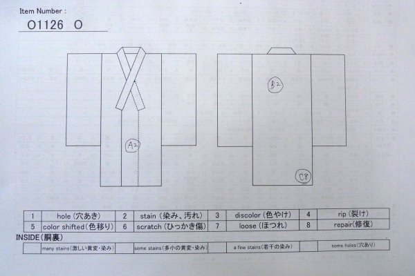 Photo13: O1126O Antique Japanese kimono Dark Multi Color TSUMUGI pongee for women / Silk. Stripes (Grade B) (13)