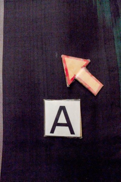 Photo14: O1126O Antique Japanese kimono Dark Multi Color TSUMUGI pongee for women / Silk. Stripes (Grade B) (14)