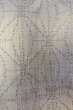 Photo6: O1126P Vintage Japanese kimono Light Gray TOKAMACHI-TSUMUGI for women / Silk. Dot (Grade C) (6)