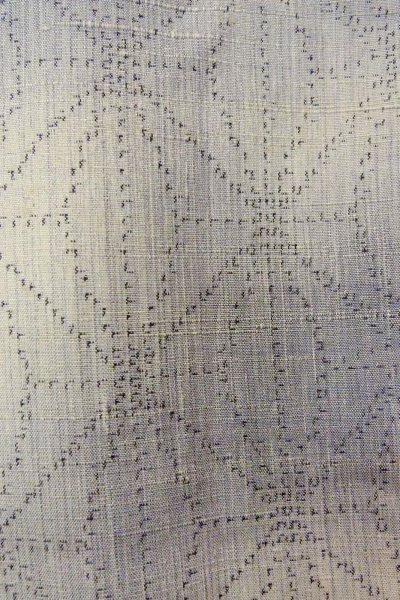 Photo6: O1126P Vintage Japanese kimono Light Gray TOKAMACHI-TSUMUGI for women / Silk. Dot (Grade C) (6)