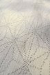 Photo8: O1126P Vintage Japanese kimono Light Gray TOKAMACHI-TSUMUGI for women / Silk. Dot (Grade C) (8)