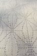Photo9: O1126P Vintage Japanese kimono Light Gray TOKAMACHI-TSUMUGI for women / Silk. Dot (Grade C) (9)