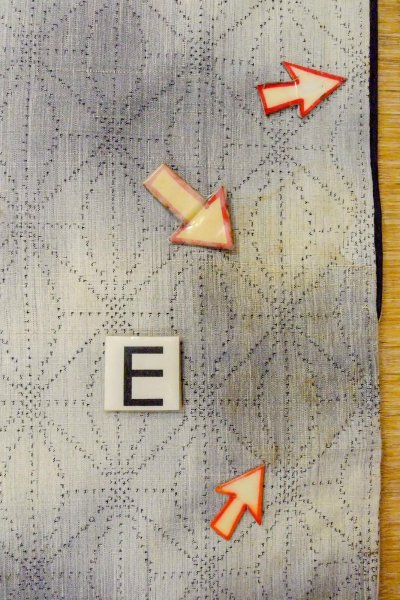 Photo18: O1126P Vintage Japanese kimono Light Gray TOKAMACHI-TSUMUGI for women / Silk. Dot (Grade C) (18)