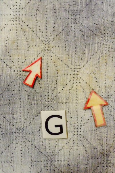 Photo20: O1126P Vintage Japanese kimono Light Gray TOKAMACHI-TSUMUGI for women / Silk. Dot (Grade C) (20)