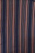 Photo3: O1126Q Antique Japanese kimono Indigo Blue ORI woven for women / Silk. Stripes (Grade D) (3)