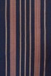 Photo7: O1126Q Antique Japanese kimono Indigo Blue ORI woven for women / Silk. Stripes (Grade D) (7)