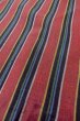 Photo8: O1126R Vintage Japanese kimono Dark Red TSUMUGI pongee for women / Silk. Stripes (Grade B) (8)