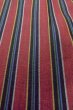 Photo9: O1126R Vintage Japanese kimono Dark Red TSUMUGI pongee for women / Silk. Stripes (Grade B) (9)