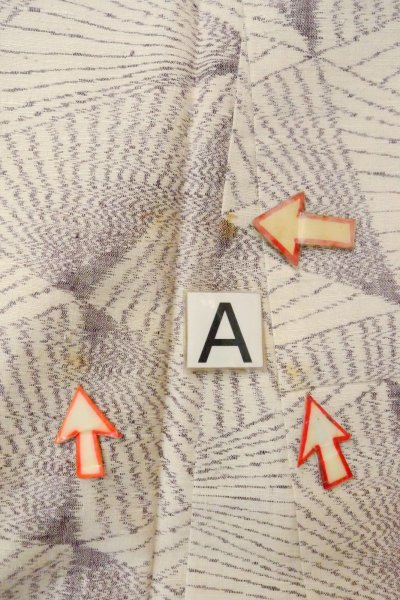 Photo14: O1126S Vintage Japanese kimono Ivory TSUMUGI pongee for women / Silk. Line (Grade C) (14)