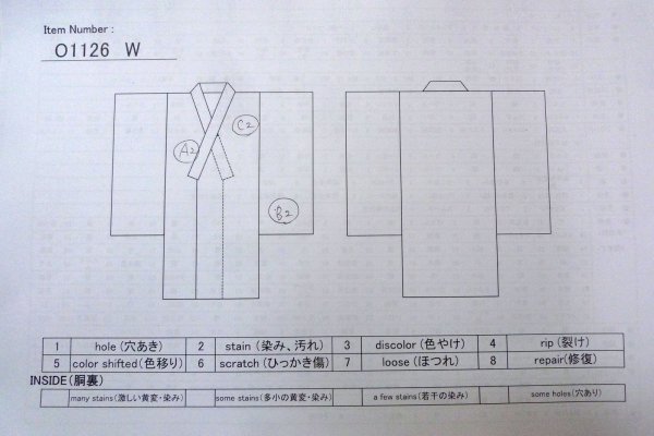 Photo13: O1126W Vintage Japanese kimono Black TSUMUGI pongee for women / Silk. Plaid Checks (Grade B) (13)