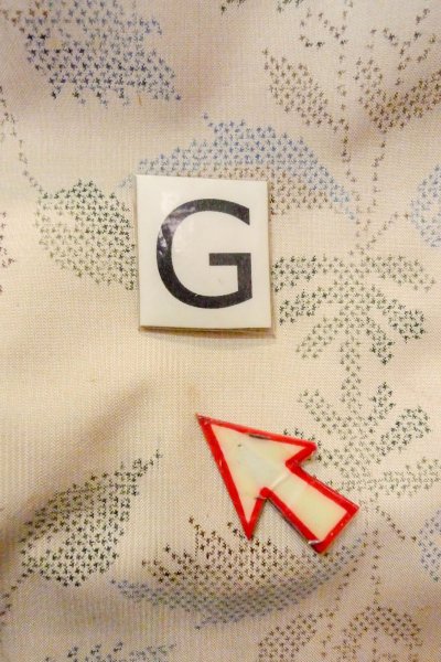 Photo20: O1126Y Vintage Japanese kimono Off White TSUMUGI pongee for women / Silk. Cross (Grade B) (20)