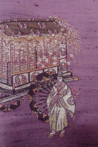 Photo5: O1126Z Used Japanese kimono Wisteria TSUKESAGE formal for women / Silk. People (Grade C) (5)