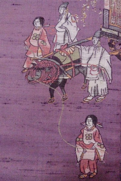 Photo6: O1126Z Used Japanese kimono Wisteria TSUKESAGE formal for women / Silk. People (Grade C) (6)