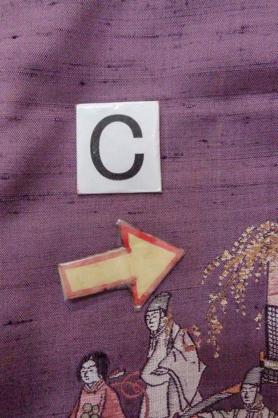 Photo19: O1126Z Used Japanese kimono Wisteria TSUKESAGE formal for women / Silk. People (Grade C) (19)