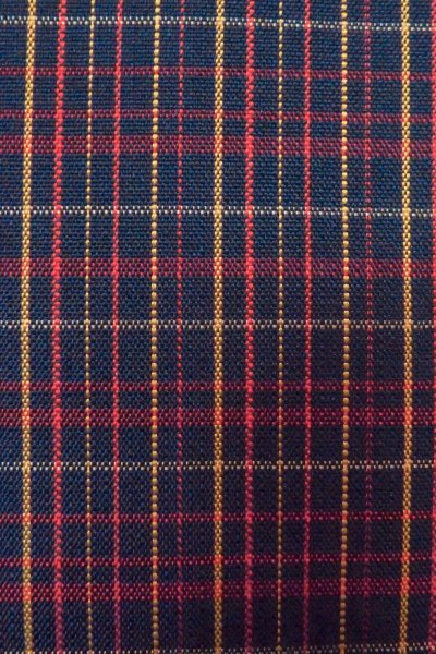 Photo7: O1127B Vintage Japanese kimono Black TSUMUGI pongee for women / Silk. Plaid Checks (Grade A) (7)