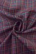 Photo11: O1127B Vintage Japanese kimono Black TSUMUGI pongee for women / Silk. Plaid Checks (Grade A) (11)