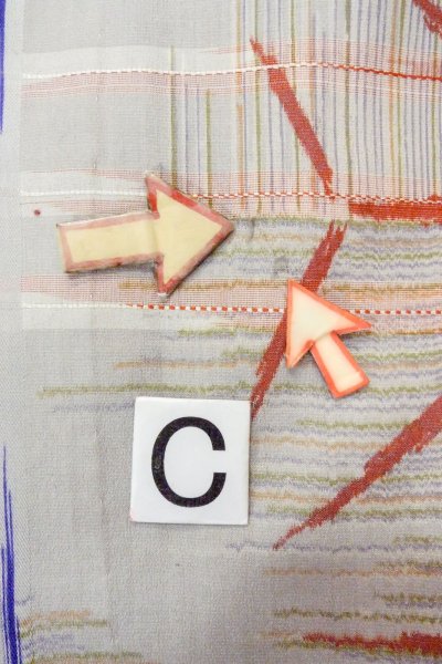 Photo17: O1127C Antique Japanese kimono Light Gray HITOE unlined for women / Silk. Line (Grade D) (17)