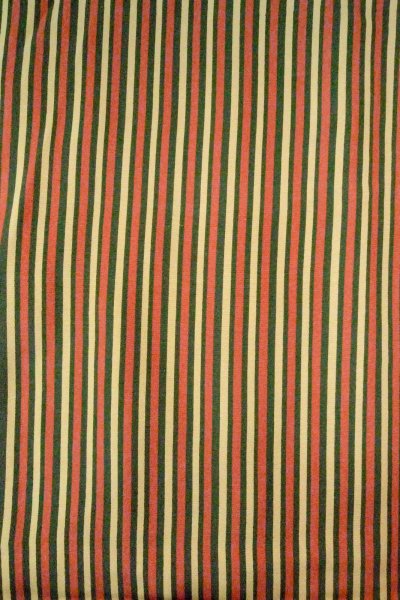 Photo3: O1127D Vintage Japanese kimono Green KOMON dyed for women / Silk. Stripes (Grade B) (3)
