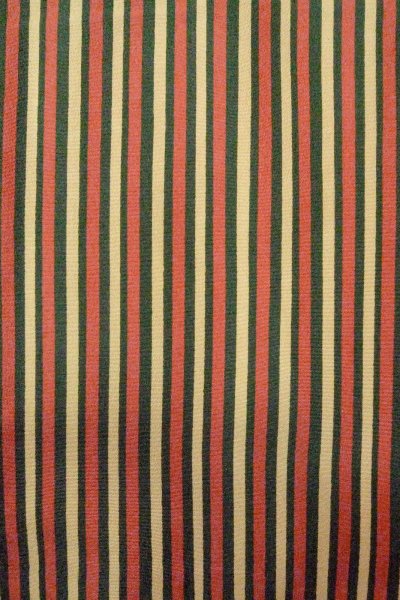 Photo5: O1127D Vintage Japanese kimono Green KOMON dyed for women / Silk. Stripes (Grade B) (5)