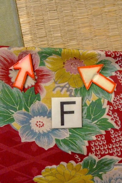 Photo20: O1205A Antique Japanese kimono Dark Red HAORI short jacket for women / Silk. Flower (Grade D) (20)