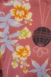Photo3: O1205E Antique Japanese kimono Vivid Pink HAORI short jacket for women / Silk. Crematis, Japanese ball patterns. (Grade D) (3)
