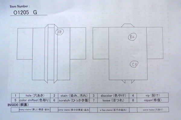 Photo15: O1205G Antique Japanese kimono Vivid Purple HAORI short jacket for women / Silk. Flower (Grade B) (15)