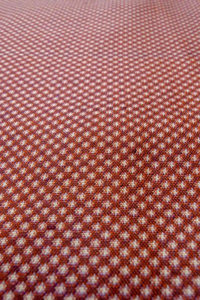 Photo9: Mint O1209A Vintage Japanese kimono Dark Red TSUMUGI pongee for women / Silk. Cross (Grade A) (9)